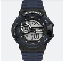 RELÓGIO MORMAII DIGITAL COM PULSEIRA E CAIXA EM BORRACHA MO3660AF/8A AZUL Avaliações (0)