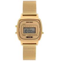 Relógio MORMAII dourado digital feminino MO13722C/7D Relógio MORMAII dourado digital feminino MO13722C/7D