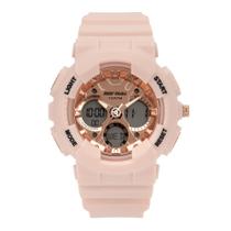 Relógio MORMAII feminino anadigi rosa MO0691CB/8T