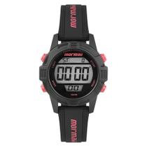 Relógio MORMAII feminino digital preto rosa MO13800B/8T