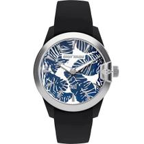 Relógio MORMAII feminino prata azul silicone MO2035IN/K8P