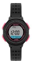Relógio Mormaii Infantil Wave Mo0974b/8t Preto Rosa Digital