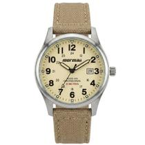 Relógio Mormaii Masculino Caixa Aço Pulseira Nylon Nude MO2115BQ/2X