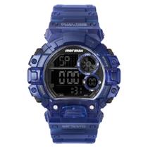 Relógio MORMAII masculino digital azul MO13613AE/8A