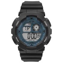 Relógio MORMAII masculino digital borracha preto MO3415D/8A