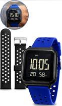 Relógio Mormaii Masculino Digital Esportivo Original Com Pulseiras De Silicone Azul E Preta Troca De Pulseira Prova DÁgua 100M Relógio Mormaii Masculino Digital Esportivo Original Com Pulseiras De Silicone Azul E Preta Troca De Pulseira Prova DÁgua 100M