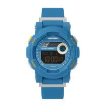 Relogio Mormaii masculino Digital Infantil azul pulseira borracha MO9081AC/8A