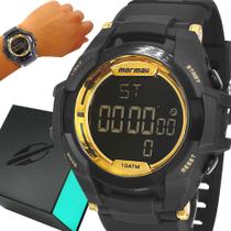 Relógio Mormaii Masculino Digital Preto Prova d'água com 1 ano de garantia