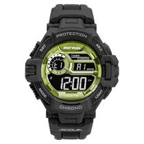 Relógio MORMAII masculino digital preto verde MO1134AB/8V Relógio MORMAII masculino digital preto verde MO1134AB/8V