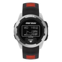 Relógio MORMAII masculino digital preto vermelho MO23901/8R