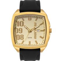Relógio MORMAII masculino dourado silicone MOVX42EAD/5X