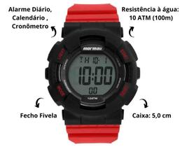 Relógio Mormaii Masculino Wave Preto - MO3415AE/8R Relógio Mormaii Masculino Wave Preto - MO3415AE/8R