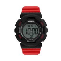 Relógio Mormaii Wave Preto Vermelho Masculino MO3415AE/8R Relógio Mormaii Wave Preto Vermelho Masculino MO3415AE/8R