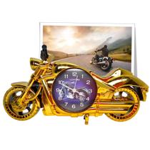 Relógio Moto Estilo e Praticidade Suporte P/ Foto, Perfeito para Qualquer Ambiente ZB4021 GR1025