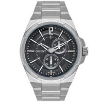 Relógio Multifunção Masculino Cinza 45mm Aço Relógio Multifunção Masculino Cinza 45mm Aço