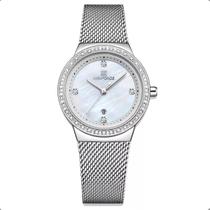 Relógio Naviforce 5005 Feminino Analógico Com Data prata Relógio Naviforce 5005 Feminino Analógico Com Data prata