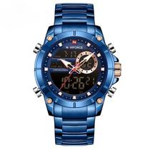 Relogio Naviforce 9163 Azul Masculino Digital e Analogico