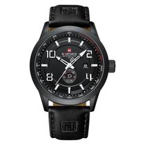 Relógio NAVIFORCE Sport Leather Band à prova d'água para homens