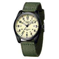 Relógio NIBOSI Analog Military Impermeável com Pulseira de Nylon Masculina