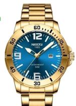 Relogio Nibosi Dourado Masculino Muita Qualidade e Estilo Original