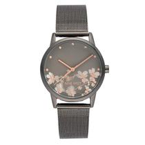 Relógio Nine West NW/2429FLGY - Feminino - Gunmetal Silver-Tone