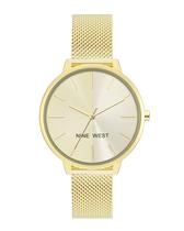 Relógio Nine West Sunray Dial Mesh Bracelet 40 mm para mulher