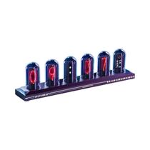 Relógio Nixie Tube RGB Com Tela IPS Colorida, Alimentado Por USB, Em Alumínio Oval, Com Porta De