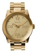 Relogio Nixon Corporal SS A346502-00 para homens, dourado, 48 mm