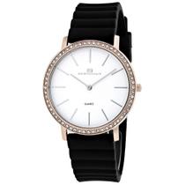 Relógio Oceanaut Ripple Quartz Mostrador Branco Bisel com Cristais