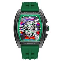 Relógio Ofns 1209 masculino em forma de balde luz noturna 1209 -