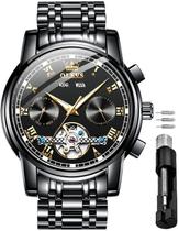 Relógio OLEVS Automático Tourbillon Self-Winding para Homens