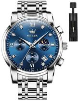 Relógio OLEVS Blue Moon Phase - Multifuncional Masculino