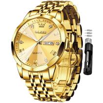 Relógio OLEVS Business Dress Diamond Analog Quartz para homens