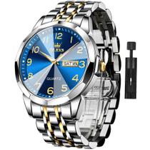 Relógio OLEVS Business Dress Diamond Analog Quartz para homens