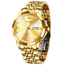 Relógio OLEVS Classic Mechanical Automatic para homens dourado