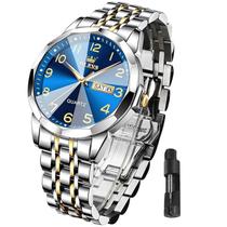 Relógio OLEVS Luxury Classy Blue Big Arabic Numeral Masculino