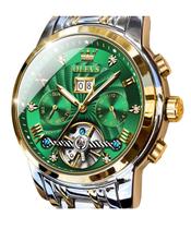 Relógio OLEVS Masculino Automático com Esqueleto - 5 Ponteiros em Aço Inoxidável Relógio OLEVS Masculino Automático com Esqueleto - 5 Ponteiros em Aço Inoxidável