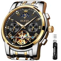 Relógio OLEVS Masculino Automático - Mecânico Tourbillon com Fase Lunar