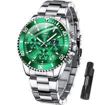 Relógio OLEVS Masculino - Quartzo Redondo Verde com Mostrador 42,5 mm Relógio OLEVS Masculino - Quartzo Redondo Verde com Mostrador 42,5 mm