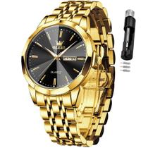 Relógio OLEVS Men Easy Read Business Dress Quartz em Aço Inoxidável Relógio OLEVS Men Easy Read Business Dress Quartz em Aço Inoxidável