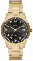 Relogio orient analo preto metal dourado fgss1237 p2kx