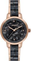Relogio orient analo preto metal rose ftss0140 p1rp