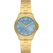 Relogio orient analogico azul metal dourado fgss0227 a2kx