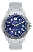 Relogio orient analogico azul metal prata mbss1155a d2sx cor:prata