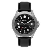 Relogio orient analogico cinza couro preto mbsc1032 g2px Relogio orient analogico cinza couro preto mbsc1032 g2px