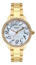 Relogio orient analogico madre metal dourado fgss0169 b2kx