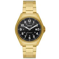 Relogio orient analogico preto metal dourado mgss1285 p2kx