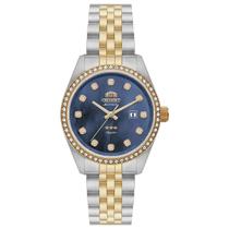 Relógio Orient Automático 3 Estrelas Feminino - NH5MM001 D1SK Dois Tons