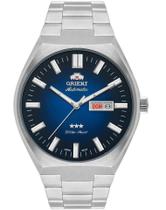 Relógio Orient Automatico 469Ss086 Masculino - Prata E Azul