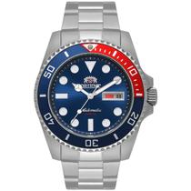 Relogio orient automatico azul metal prata f49ss026nh d1sx